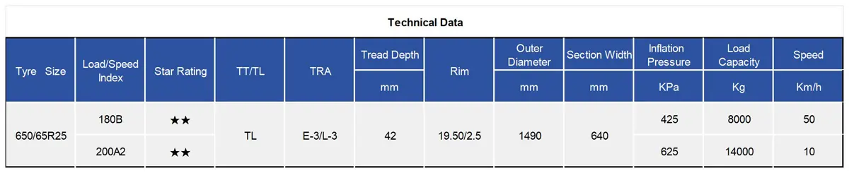 TIANLI TUL305 Radial OTR Tyre