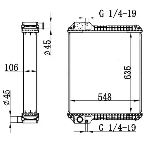 30/925606 Radiator JCB Tractor 3170 3220 3190 FASTRAC3190 FASTRAC3220 FASTRAC3170