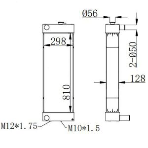 30/927082 Water Tank Radiator JCB Excavator JS200 JS210 JS220 JS235 JS240 JS260 JS290 331/63673